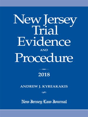 cover image of New Jersey Trial Evidence and Procedure